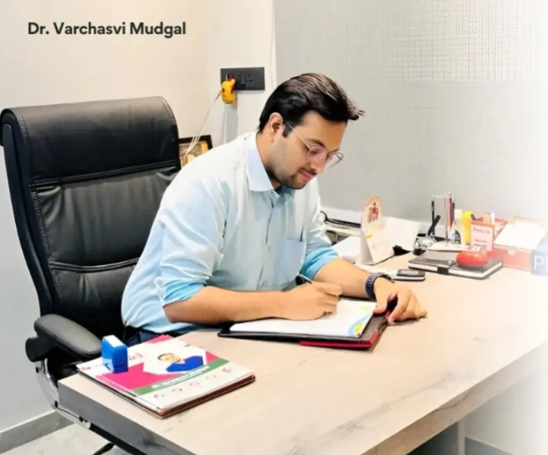 Psychiatric consultation session focused on depression and anxiety treatment in a professional clinic setting